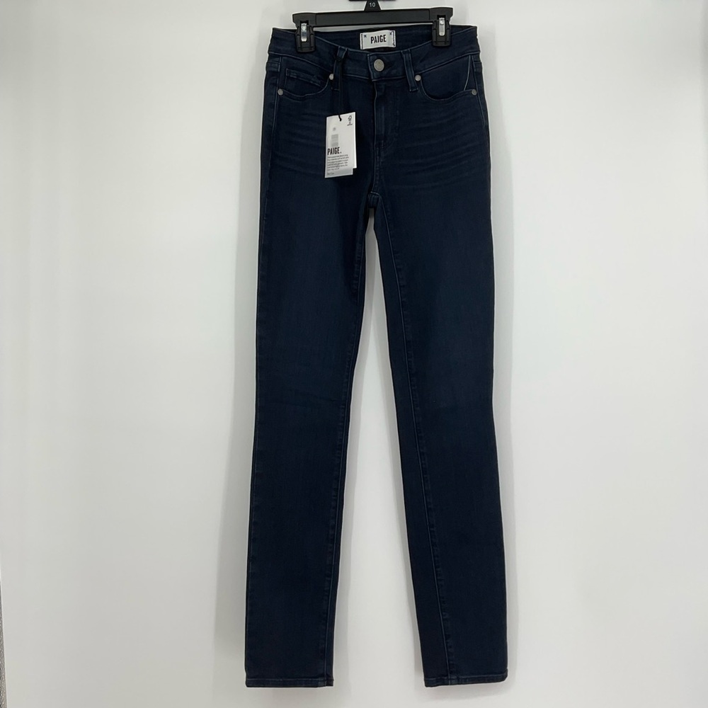 Paige Skyline Skinny Jeans Dark Wash Size 25 Premium Denim NWT